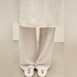 JACQUARD WOOL PANTS BY ZARA